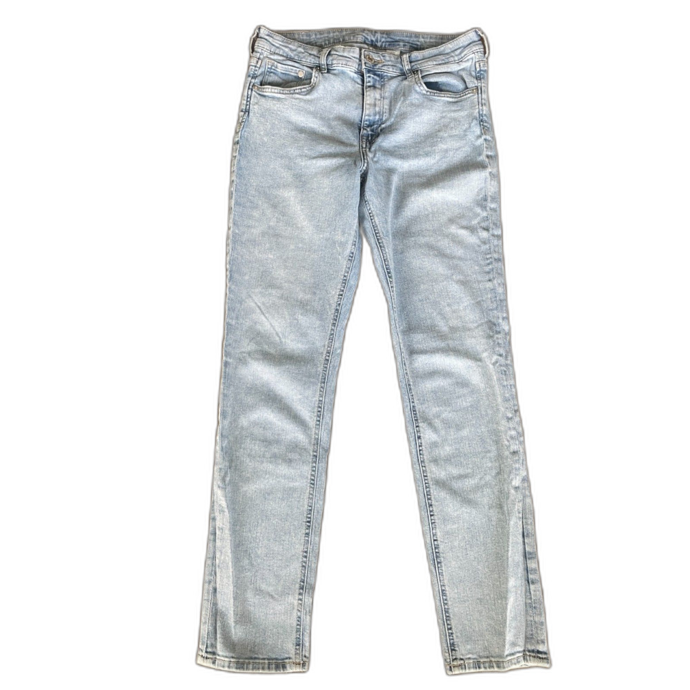 H&M &Denim Light Wash Skinny Jeans 31/30 Stretch Denim Everyday Casual